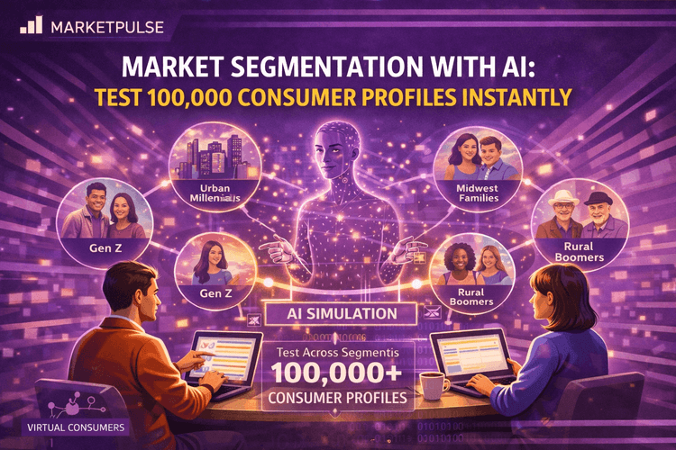 Market Segmentation with AI: Test 100,000 Consumer Profiles Instantly